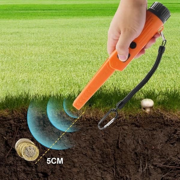 (orange) Pinpointer-metalldetektor - DIY MER - Hög precision - 5m undervattenssökning
