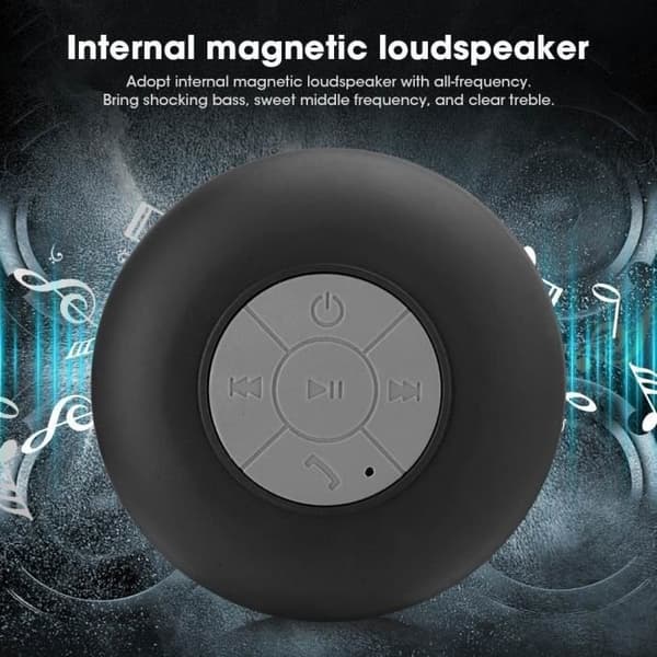 Mini Bluetooth-kaiutin, Langaton Bluetooth-musiikkisoitin, Vedenpitävä Kylpyhuonekaiutin Imukupilla