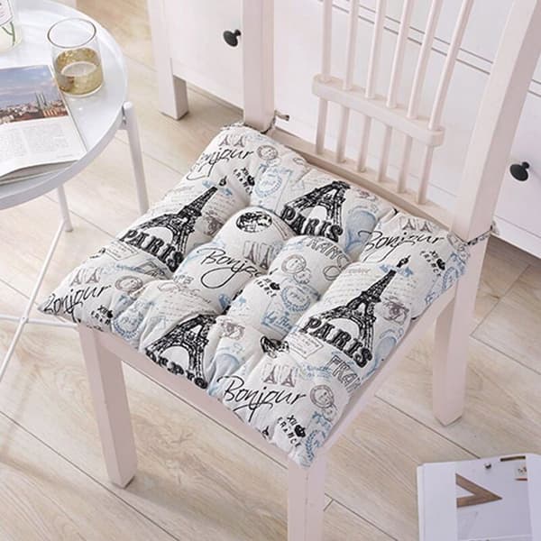 Sett med 6 stolputer 40x40, dekorativ pute, stolpute, hageputer, polyester
