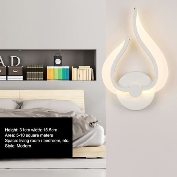 Innendørs vegglampe - Design - Hvit
