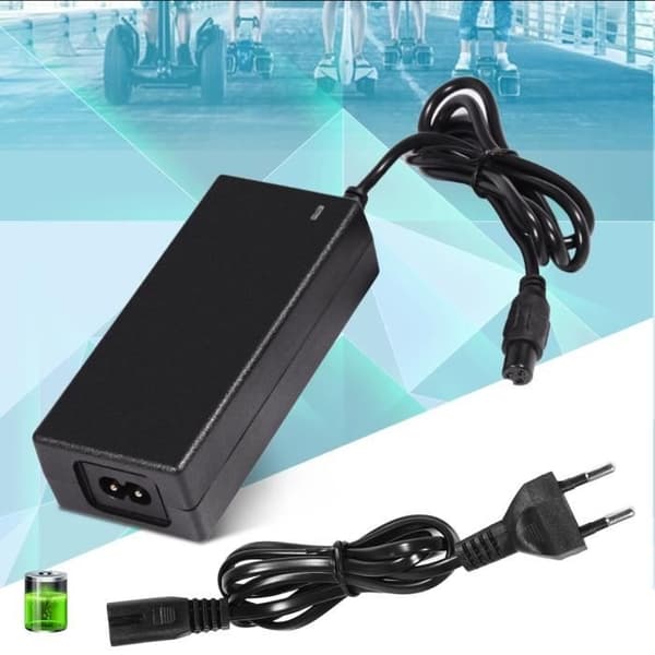 Batteriladeradapter for elektrisk sparkesykkel DC 42V 2A (EU-plugg)