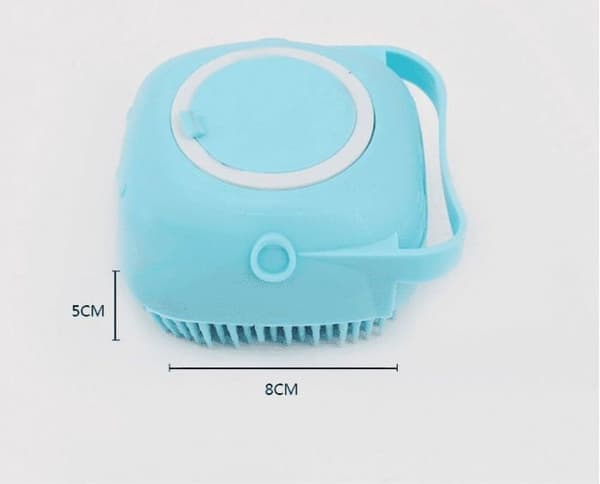 Silikone badebørste til kroppen, eksfolierende, bruser, blød massagebørste med sæbedispenser til vask