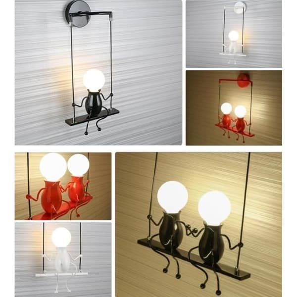 Seinävalaisin - Design - Moderni - Musta