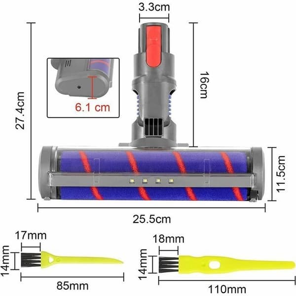 Dyson erstatningsbørstehode for v11v10v8v7 flere farger stor