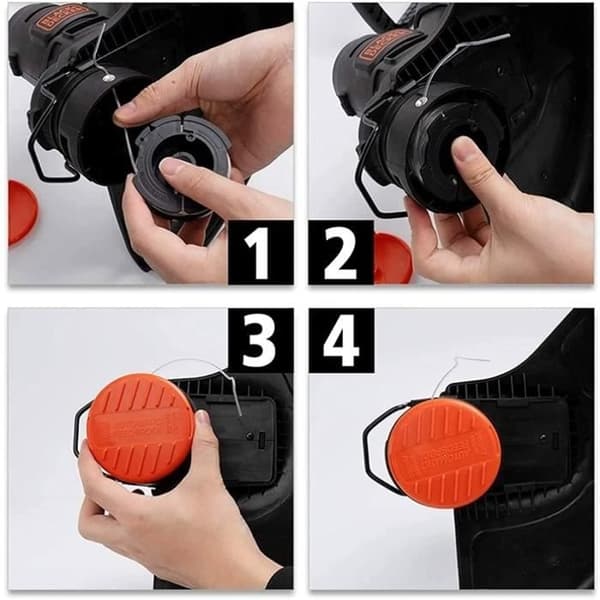 Sort plæneklippertrådspole Nylon plæneklipper reservespole Trimmer reservespoler