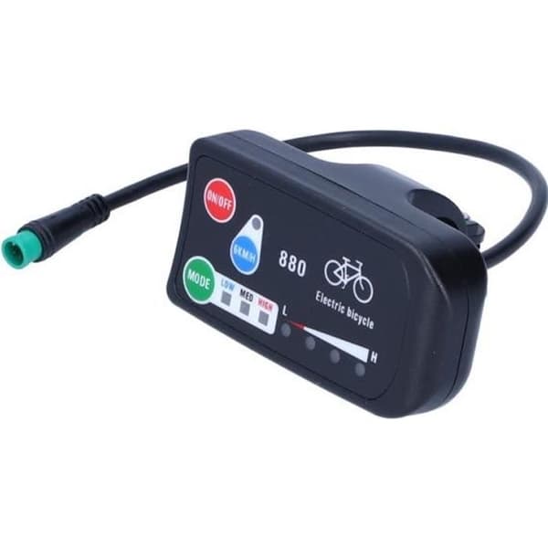 (som billede) VINGVO elcykeldisplaycomputerdisplay til KT-LED880 elcykeldisplayindikator