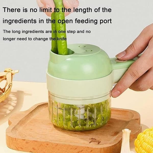 Köttkvarn - LEYTN - Mini elektrisk köttkvarn - 4 i 1 - USB - 40W