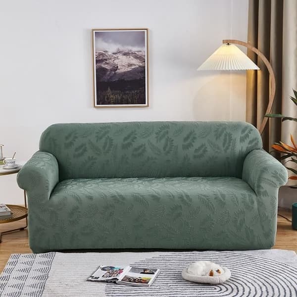 Sofatrekk - Jacquard - 2-seter - Lilla - Elastisk - Moderne