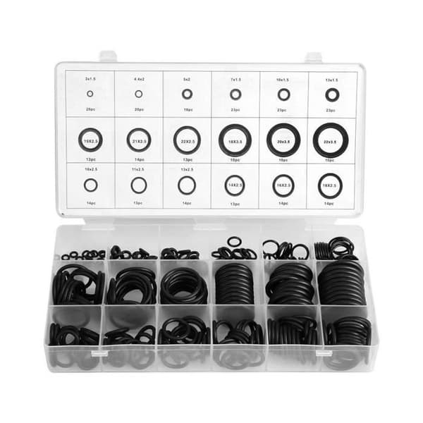 (Sort) Gummi O-ringe Assorteringssæt - Sort - O-ring Skive - Hydraulisk VVS