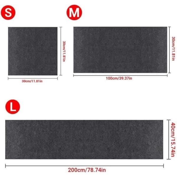 Kloresofa til katter, 30*30 cm kloremette til katter, selvklebende kloremette til katter, klorebrett til katter du kan selv trimme