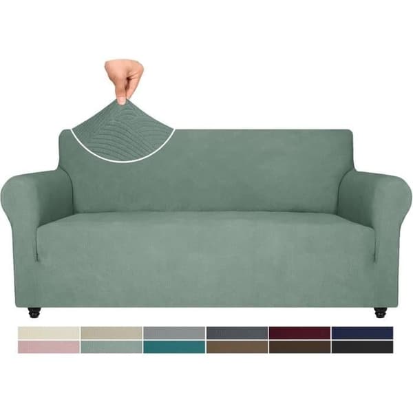 (Lysegrønt) Trekk til 2-seters sofa - Universal - Elastisk - Grønn - Hundebeskyttelse