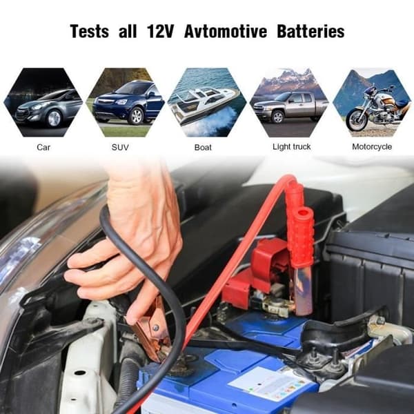 12V bilbatteritester 100 til 2000CCA startkretsbatterianalysator tester 12 volts batteri