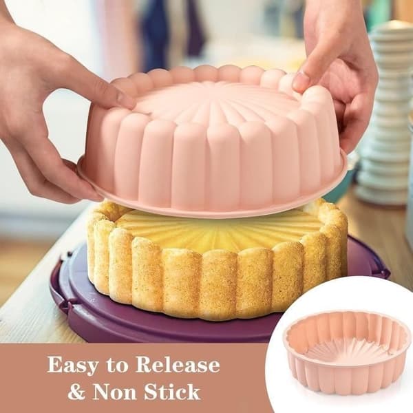 Kageform - Non-stick - Silikone - 20 cm - Genanvendelig -