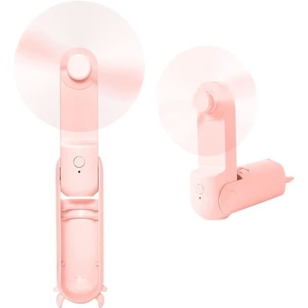 Bærbar ventilator - FOLAYA - Mini USB-ventilator - 2000 mAh - Sammenklappelig - 2 hastigheder