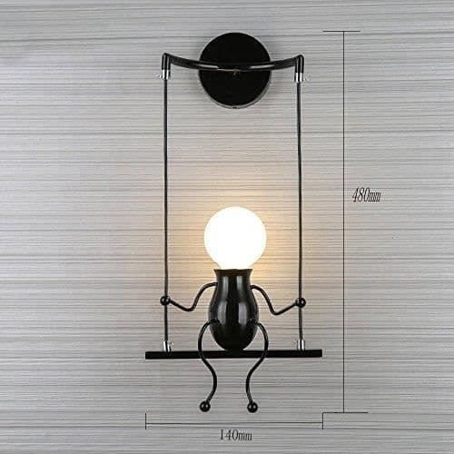 Væglampe - Design - Moderne - Sort