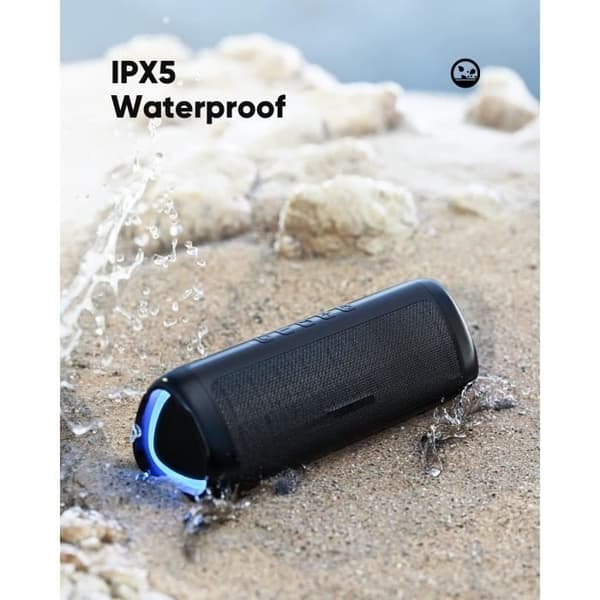 Bärbar Bluetooth-högtalare - Trådlös Bluetooth 5.3-högtalare - Extra bas Vattentät IPX5 - Stereo Batteritid - 20 timmar