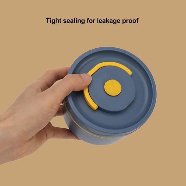 Matlåda - SALALIS - Rund - Rostfritt stål - Läckagesäker -