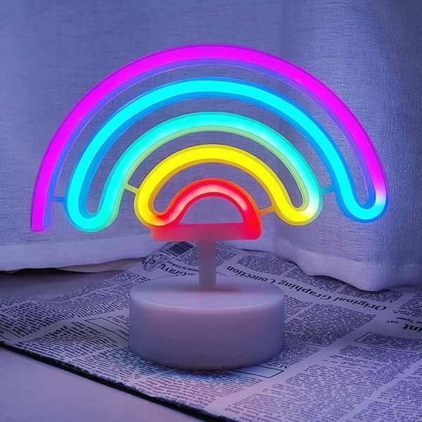 (Regnbåge) Neonskylt - Regnbåge - Sovrum - USB-driven - Batteridriven - Romantisk atmosfär