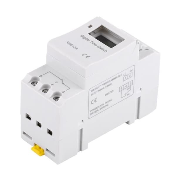 Veckovis programmerare - AC-DC - Elektrisk panelmontering - 25A - Digital
