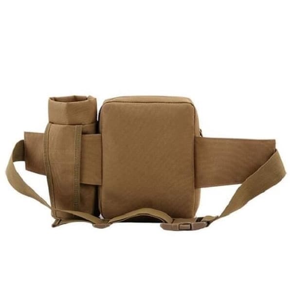 (Khaki) Veske - 600D Nylon - Khaki - Justerbart belte
