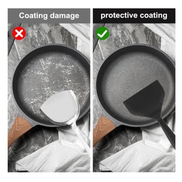 Silikonspatel - yard - 2 delar - Värmebeständig - Non-stick - Flexibel