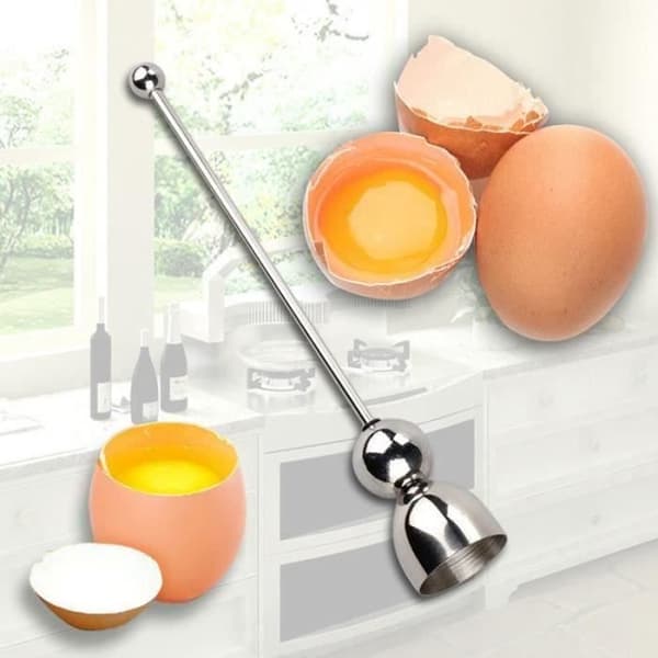 WT01385-Tools Ny Rustfritt Stål Rå Eggeskall Topper Kutter Eggåpner