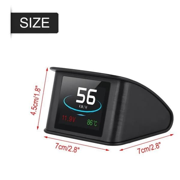 Bil HUD Head-up-display OBD2 P10 Hastighedsadvarsel