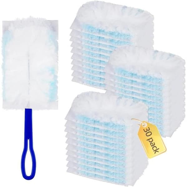 30 Swiffer magnetiska dammdukar med 1 handtag
