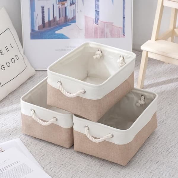 Förvaringslåda - Ej specificerad - Rektangulär - Non-woven - 31x21x13CM - Beige