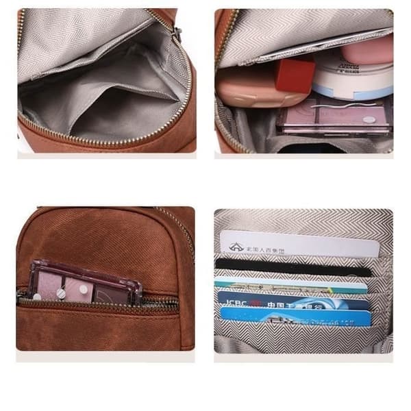 (Sort)INSFITY crossbody-mavetaske i kunstlæder til kvinder - Sort