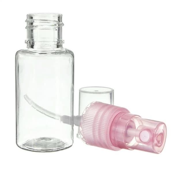 5 stk. 50 ml tomme sprayflasker til rejser (tilfældig farve)