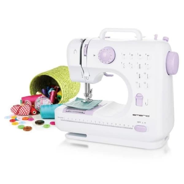 Symaskin - EMERIO - SEW-121820 - 12 programmer - Trådkutter - Forenklet itræer