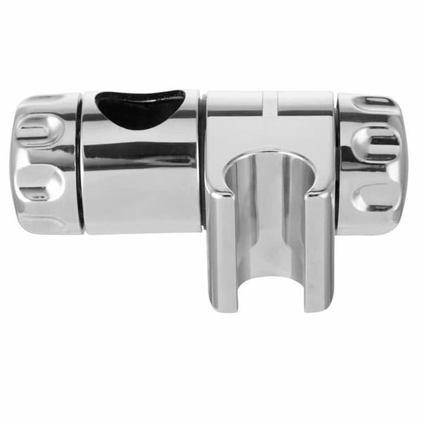Brusehovedholder, forkromede håndbruserholderbeslag, der passer til 25 mm bruserskinne (1)