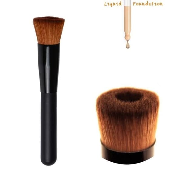 Multifunktionel professionel makeupbørste: flydende foundation, concealer, pudder, blush...