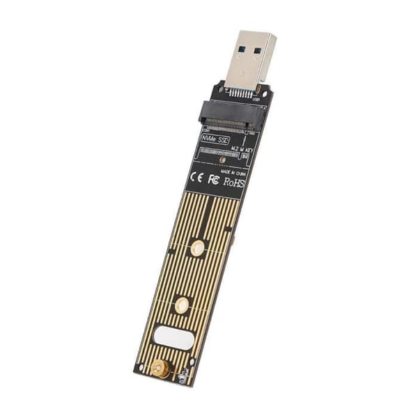 M.2 NVME SSD till USB-adapterkort hårddiskkonverteringskort