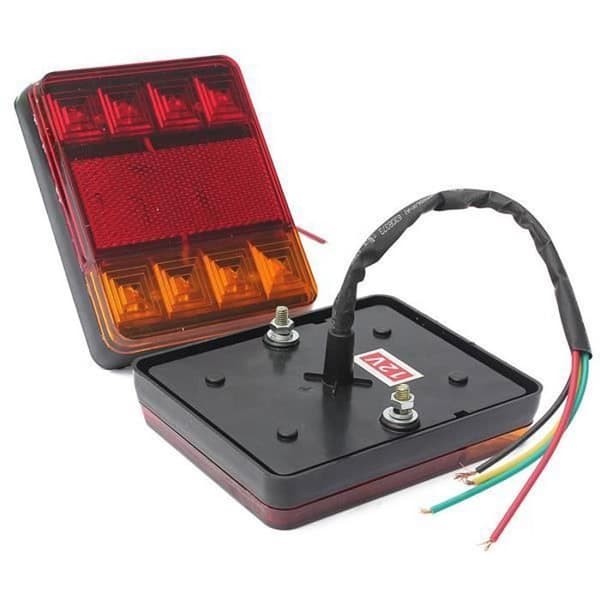 12v 8LED baglygter stopindikator bil trailer
