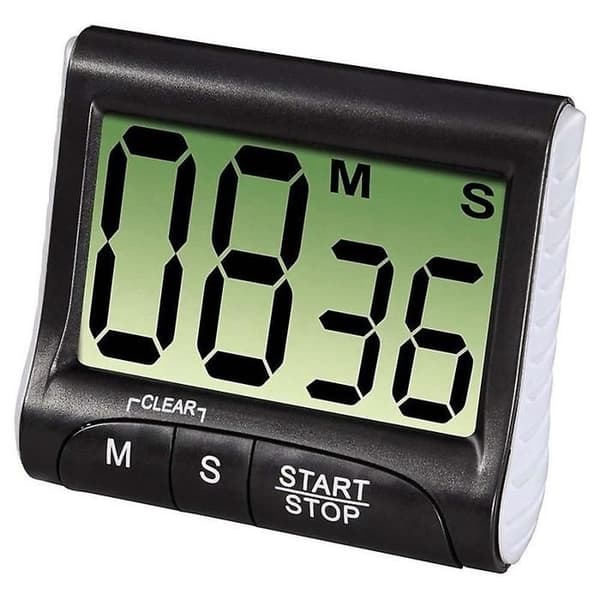 Digital kökstimer, nedräkning, extra stor display, stark magnetisk baksida och utdragbart