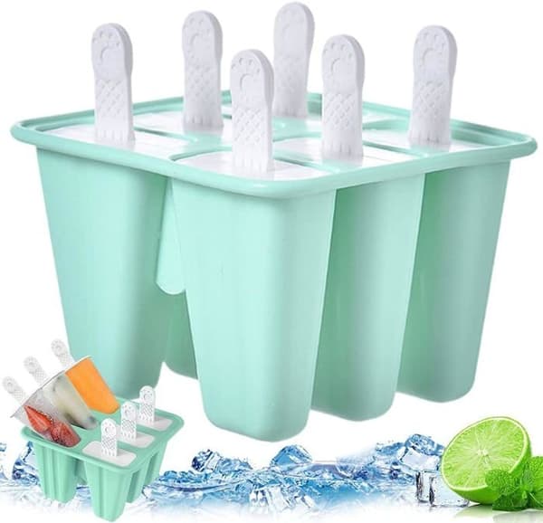 Silikonformar för is, isformar, glassformar, återanvändbara isformar, glassformset