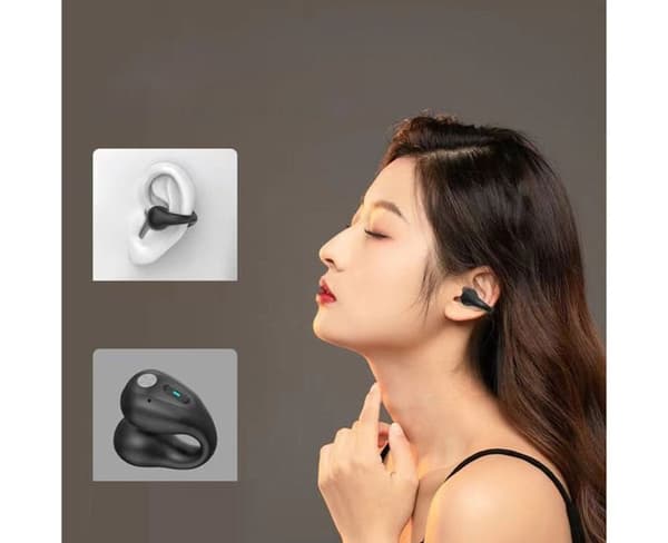Knogleledningshovedtelefoner Bluetooth-øreklips trådløse headset