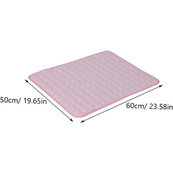(Rosa) Kjølematte for hunder - Issilke - Medium rosa - Pustende - Selvventilerende