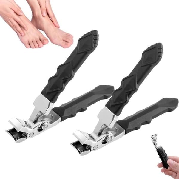 Outfany Master Clipper Pro, Dotmalls Clipmaster Pro, ergonomisk vippet hode, negleklipper for eldre, for eldre (2 stk.)