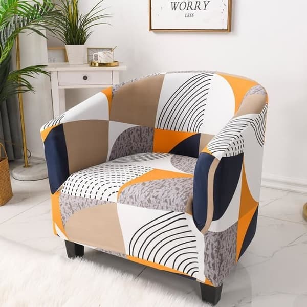(Variabelt) Lænestolsbetræk - Silver Fox - Stretch - Fløjl - Støvtæt - Moderne Design