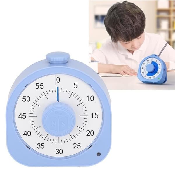 Visuell timer - GOTOTOP - 60 minutter - For barn og voksne - To påminnelsesmoduser - ABS