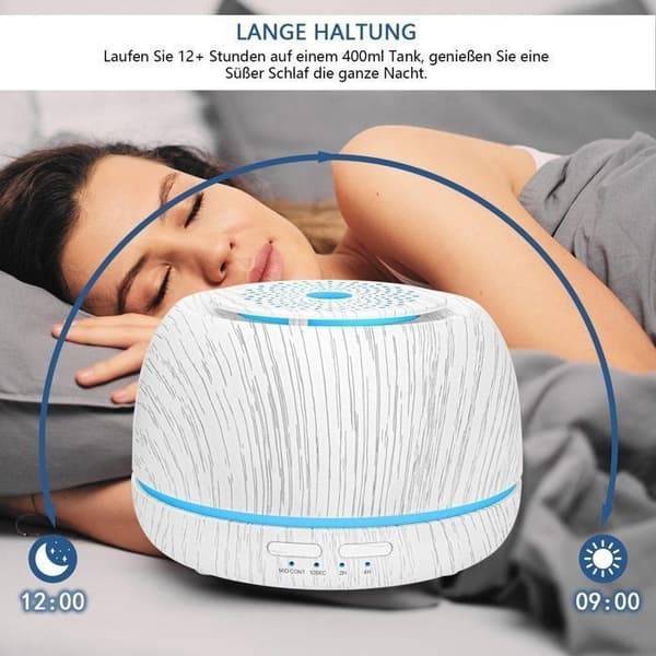 Tidsstyrt luftfukter, ultralyd og stille aromaterapi-luftfukter, aromaterapimaskin