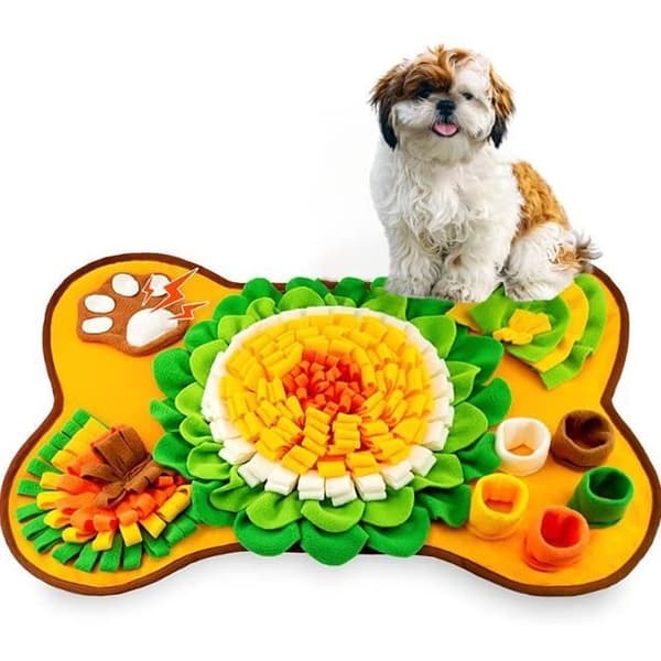 Hundesnusemåtte, foldbar hundesnusemåtte, snusemåtte til hunde med flere sværhedsgrader, 64x43cm