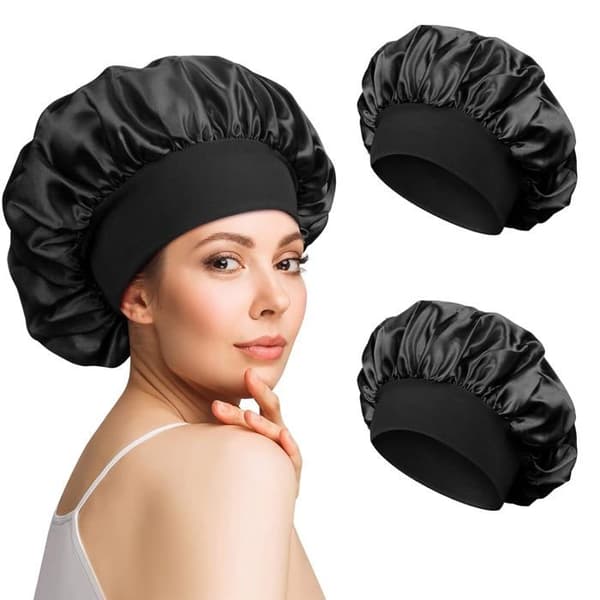 2-pack sovmössor, satinhatt, nattmössa,