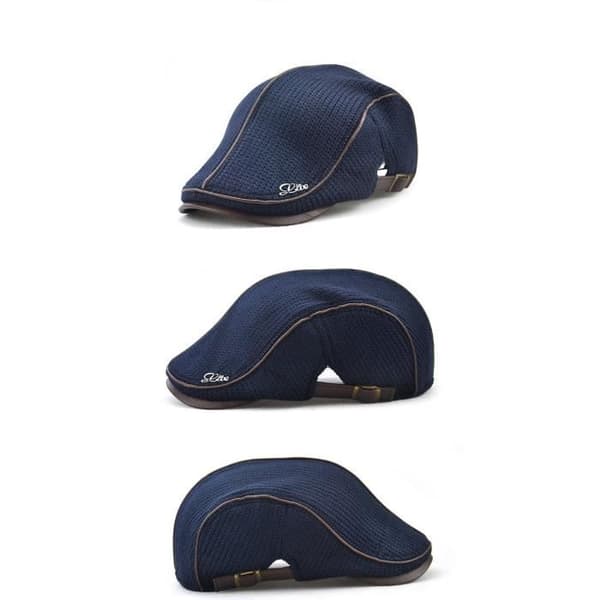(Blå) Kasket - Baret - Justerbar - Bomuld og polyester - One size - Blå