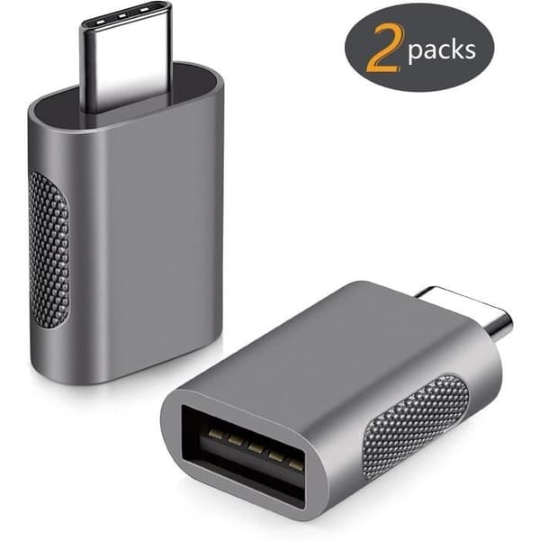 USB C - USB OTG -sovitin, USB 3 - 3.0 -sovitin, yhteensopiva MacBookin, Microsoft Surface Gon ja muiden laitteiden kanssa (2 kpl)