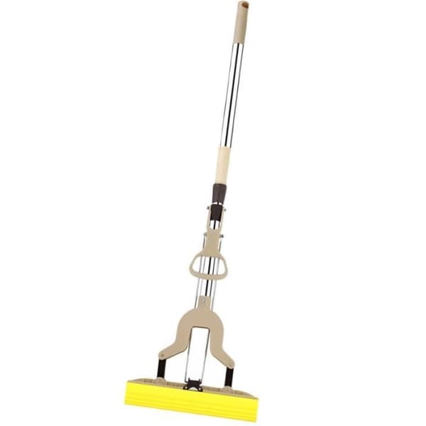 28 cm PVA svampemoppe, foldbar, bærbar moppe, gulvrengøring til moppe - moppe - spansk kostehoved