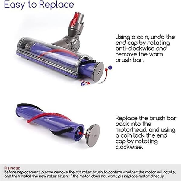 Direktdriven borste, Dammsugare för Dyson V7 V8 V10 V11 V15,